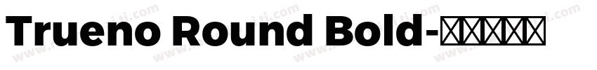 Trueno Round Bold字体转换
